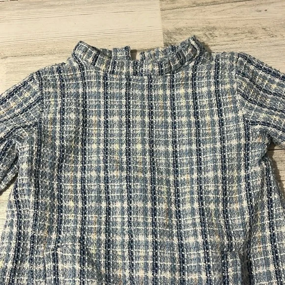 The Oaks Kate Blue Tweed Dress Size 10 - Picture 6 of 13